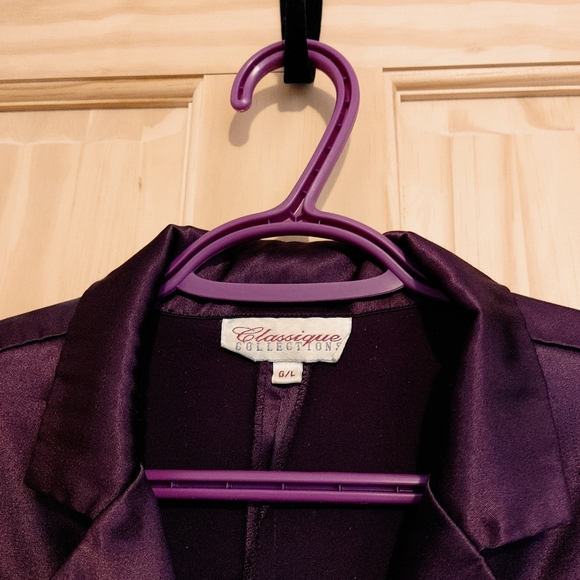Purple Satin Blouse - Picture 2 of 3
